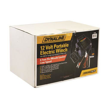 Image de Portable Electric Winch 12V 2000Lbs Pulling Capacity