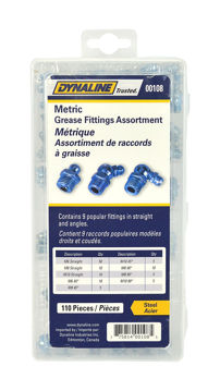 Image de Metric Grease Fitting Assortment 110 Pieces