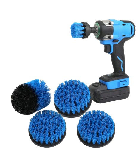 Picture of Drill Brushes Set 5 pcs- Blue Table